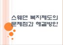 [스웨덴 복지정책] 스웨덴 복지제도의 문제점과 해결방안.PPT자료 1페이지