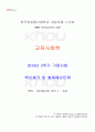 2013년 2학기 교육사회학 기말시험 핵심체크 1페이지