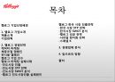 켈로그(Kellogg) 마케팅 실패사례(인도시장) 분석과 마케팅성공사례(한국시장) 분석 및 켈로그 경영분석과 켈로그 앞으로의 방향분석.PPT자료 2페이지