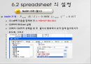 6장 스프레드시트 (Spreadsheet).PPT자료 15페이지