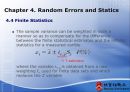 [기계계측공학] Chapter 4. Random Errors and Statics.PPT자료 21페이지