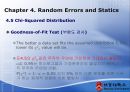 [기계계측공학] Chapter 4. Random Errors and Statics.PPT자료 34페이지