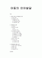 아동의 언어발달 - 언어의 정의 및 언어발달의 이론, 언어발달의 과정과 언어발달에 관련된 요인 1페이지