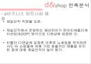 인터넷쇼핑몰 디엔샵(d&shop)기업분석 (위치, 연혁, 규모, 구성, 상품분석, 상권분석, 가격분석, 판촉분석, 장점, 단점).PPT자료 16페이지