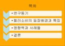 컬러의 시대 - 컬러소비와 컬러마케팅 (연구동기, 컬러소비의 등장배경과 특징, 영향력과 사례들, 설문내용, 분석).PPT자료 2페이지