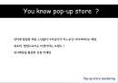 팝업스토어 마케팅 pop-up store marketing (팝업스토어마케팅, 국내, 외 사례, 팝업스토어 마케팅의 효과, 마케팅의 한계).PPT자료 2페이지
