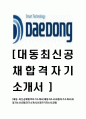 [대동-최신 공채 합격 자기소개서] 대동 자소서,대동자기소개서,대동자소서,대동자기소개서,신창전기자소서,대동 1페이지