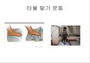 족저 근막염 재활 운동 가이드 - 족저 근막염의 이해와 운동 방법 (족저 근막염 정의, 족저 근막 통증 부의, 징후 및 증상, 평가 방법, 원인, 진단법, 치료 및 재활과정, 스트레칭 운동, 재활운동).PPT자료 38페이지