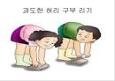건강한 척추 관절 지키기 - 척추의 바른 자세 이해 (기초 생활 습관 변화, 기초 생활 상식 이해, 경추 운동 실습, 요추 운동 실습).PPT자료 22페이지