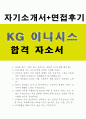 KG그룹이니시스자소서,KG그룹이니시스자기소개서 합격자소서+면접 자기소개서KG이니시스자소서 합격 자기소개서, 자소서 KG 이니시스 면접후기, KG 이니시스 자소서 항목, KG그룹이니시스 면접질문 1페이지