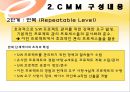 CMM에 대한 이해와 구성내용, 국내도입 사례 분석 및 도입효과 분석.PPT자료 7페이지