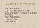 (케어기술론) 관절범위운동(ROM exercise) 종류, 수동적 관절범위 운동, Passive ROM 절차, 능동적 관절범위 운동 & 붕대법/억제대 목적, 종류, 방법.pptx 2페이지