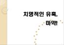 치명적인 유혹, 마약! (마약의 정의, 종류, 위험성, 마약 복용 실태, 해결책).PPT자료 1페이지