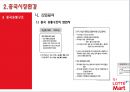 [해외투자론] 롯데마트 (Lotte Mart) 기업소개 및 중국시장 진출 사례분석 (기업소개, 중국시장환경, 중국진출배경, 투자실태분석, 투자결정의 타당성 분석, 경쟁기업 현황분석, 투자 성과분석 및 대안).ppt 12페이지