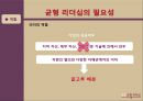  균형리더십 필요, 조직의 생명력, 행동 선택 모델, 6단계 균형 접근, 스티브잡스 사례분석, 팀쿡 사례분석.PPT자료 8페이지