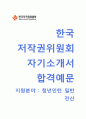 (한국저작권위원회자기소개서 + 면접기출문제) 한국저작권위원회(청년인턴전산직) 자기소개서 우수예문 _한국저작권위원회자소서한국저작권위원회인턴채용지원동기첨삭항목 1페이지