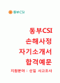 (동부CSI손해사정자기소개서 + 면접기출문제합격자스펙) 동부CSI손해사정(신입사고조사) 자기소개서 우수예문 _동부CSI손해사정자소서지원동기첨삭항목 1페이지