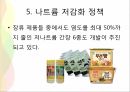 [나트륨의 섭취 현황]식품 속 나트륨(발효식품,공식품,외식식단),나트륨 과다 섭취의 문제점,나트륨 저감화 정책(해외사례) 23페이지