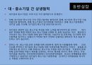 [협력업체 동반성장]대기업과 중소기업,중소기업 위상지표,유라 코퍼레이션,브랜드마케팅,서비스마케팅,글로벌경영,사례분석,swot,stp,4p 6페이지