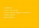 (영어,영문) Vitamin C and ability of antioxidan t (비타민C와 방부제기능).PPT자료 2페이지