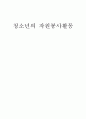 청소년의 자원봉사활동 1페이지