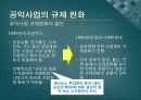 규제완화의 임팩트-공익사업의 규제 완화,전기통신산업의 단계적 규제 완화,한정적 격 경쟁과 도산의 회피,서비스의 다양화와 차별화 4페이지