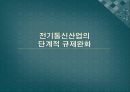 규제완화의 임팩트-공익사업의 규제 완화,전기통신산업의 단계적 규제 완화,한정적 격 경쟁과 도산의 회피,서비스의 다양화와 차별화 7페이지