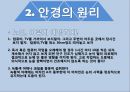 안경(眼鏡)의 모든 것 (안경의 발달과정, 안경의 원리, 안경과 생활, 한국의 안경, 근시원시, 노안, 눈에 좋은 음식, 스마트시대의 안경).pptx 13페이지