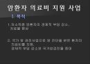 국민건강보험,암환자 의료비지원사업,국민건강보험제도,사회보장 서비스,민간보험과의 차이점,국민건강보험의 유형 ppt 11페이지