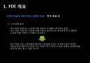 해외직접투자-FDI 개요,FDI 동기,FDI 진입방식,FDI의 세계적 동향,우리나라 FDI의 현황,브랜드마케팅,서비스마케팅,글로벌경영,사례분석,swot,stp,4p 4페이지