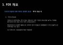 해외직접투자-FDI 개요,FDI 동기,FDI 진입방식,FDI의 세계적 동향,우리나라 FDI의 현황,브랜드마케팅,서비스마케팅,글로벌경영,사례분석,swot,stp,4p 6페이지