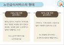 노인급식서비스(노인급식실제사례, 도시락배달, 노인요양급식, 영양관리수가, 실버식품개발, 미국의노인급식서비스) PPT, 파워포인트 8페이지