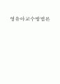 [영유아교수방법론] 영영아반 연간계획안 &영영아반 주간계획안 & 영영아반 일일계획안 1페이지