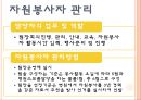 개금백병원 {조사의 목적과 기관 선정의 이유, 시설의 기본 현황, 자원봉사자의 활용, 자원봉사자의 관리, 자원봉사관리 예산}.pptx 13페이지