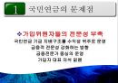 [PPT][국민연금國民年金에 대한 모든 것] 국민연금 개념, 국민연금 목적, 국민연금 목표, 국민연금 특징, 국민연금 운용현황, 국민연금 운용실태, 국민연금 문제점, 국민연금 개선방안 38페이지