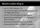마틴 루터 킹 Martin Luther King Jr [영어/영문 보고서].pptx 2페이지