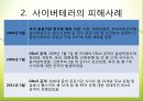 [사이버테러] 사이버 테러 (Cyberterror) - 사이버테러 특징, 사이버테러 유형, 사이버테러 피해 사례, 사이버테러 대응방안.pptx 10페이지