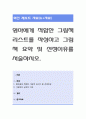 영아에게 적합한 그림책 리스트를 작성하고 그림책 요약 및 선정이유를 서술. 1페이지