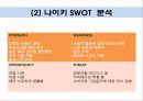나이키 브랜드분석과 SWOT분석및 나이키 글로벌 마케팅전략 사례연구와 나이키 성공요인분석 PPT 13페이지