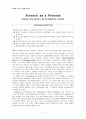 [FIFTH EDITION] SCIENCE STORIES (저자 - Janice KOCH) Science as a Process USING THE SKILLS OF SCIENTIFIC STUDY 과학적 기술을 사용하기(4장) 해석 1페이지