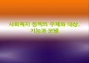 사회복지 정책의 주체와 대상, 기능과 모델 1페이지