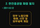한진중공업 파업 노사간 갈등  14페이지