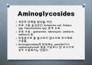 [약리학] 항생제, Aminoglycosides, Fluoroquinolones, Peptides, 기타 항생제, Antivials, 항말라리아제, 항기생충 약물 3페이지