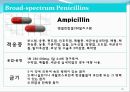 [약리학] 항생제, penicillin, Cephaloshorin, 항균제, Cephalosporin 1세대, Cephalosporin 2세대, Cephalosporin 3세대, 26페이지