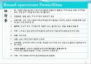 [약리학] 항생제, penicillin, Cephaloshorin, 항균제, Cephalosporin 1세대, Cephalosporin 2세대, Cephalosporin 3세대, 27페이지
