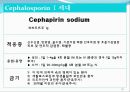 [약리학] 항생제, penicillin, Cephaloshorin, 항균제, Cephalosporin 1세대, Cephalosporin 2세대, Cephalosporin 3세대, 57페이지