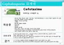 [약리학] 항생제, penicillin, Cephaloshorin, 항균제, Cephalosporin 1세대, Cephalosporin 2세대, Cephalosporin 3세대, 87페이지