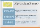 중추신경계약물, 항불안제, 우울증약, 항경련약, 파킨슨약, 약물남용, 항불안, 우울증, 항경련, 파킨슨, Diazepam, Chlordiazepoxide, Alprazolam, L 5페이지