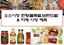 소스시장 현황(품목별.브랜드별) & 미래 시장 예측 1페이지