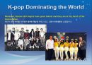 K-POP과 한류열풍을 주제로한 교내 영어 발표대회 최우수상 파워포인트 10페이지